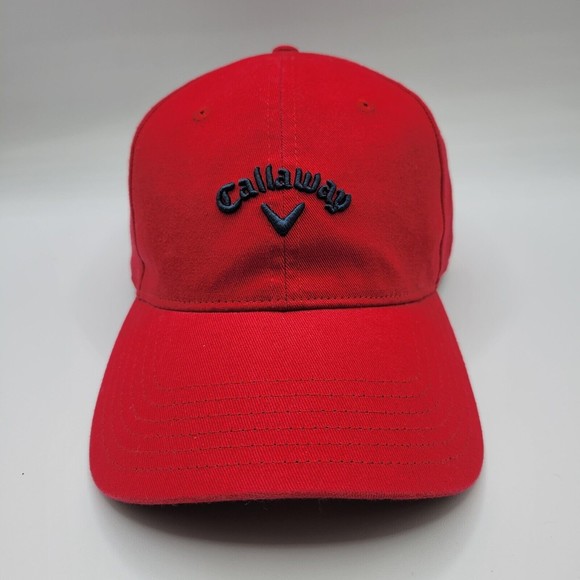 Callaway Other - Callaway Mens Adjustable Strapback Cap Heritage Twill Golf Hat Red UPF 30+ NWT